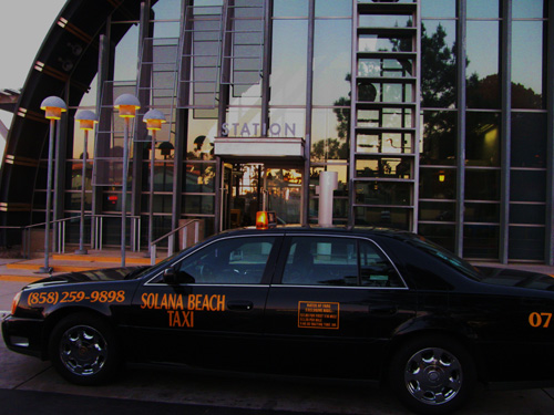 solana beach amtrak taxi