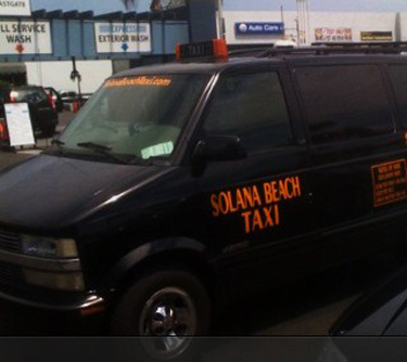 solana beach taxi van transportation/shuttle